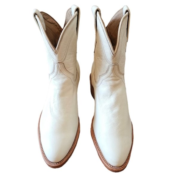 Tecovas Women's The Penny Western Cowboy Leather Boots Bone (lvory) Size 9.5 - Picture 4 of 16